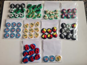mini apliques futebol