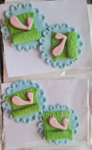 Apliques para mini pão de mel