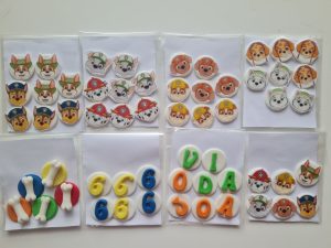 mini apliques Patrulha canina