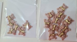 Mini apliques ursinhos